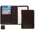 Raika Raika AN 128 BROWN 3.5in. x 4.5in. Leather Card Note Taker Case with Pen - Brown AN 128 BROWN